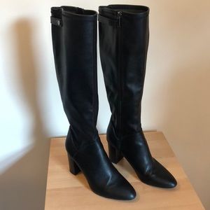 Franco Sarto Black Leather Boots